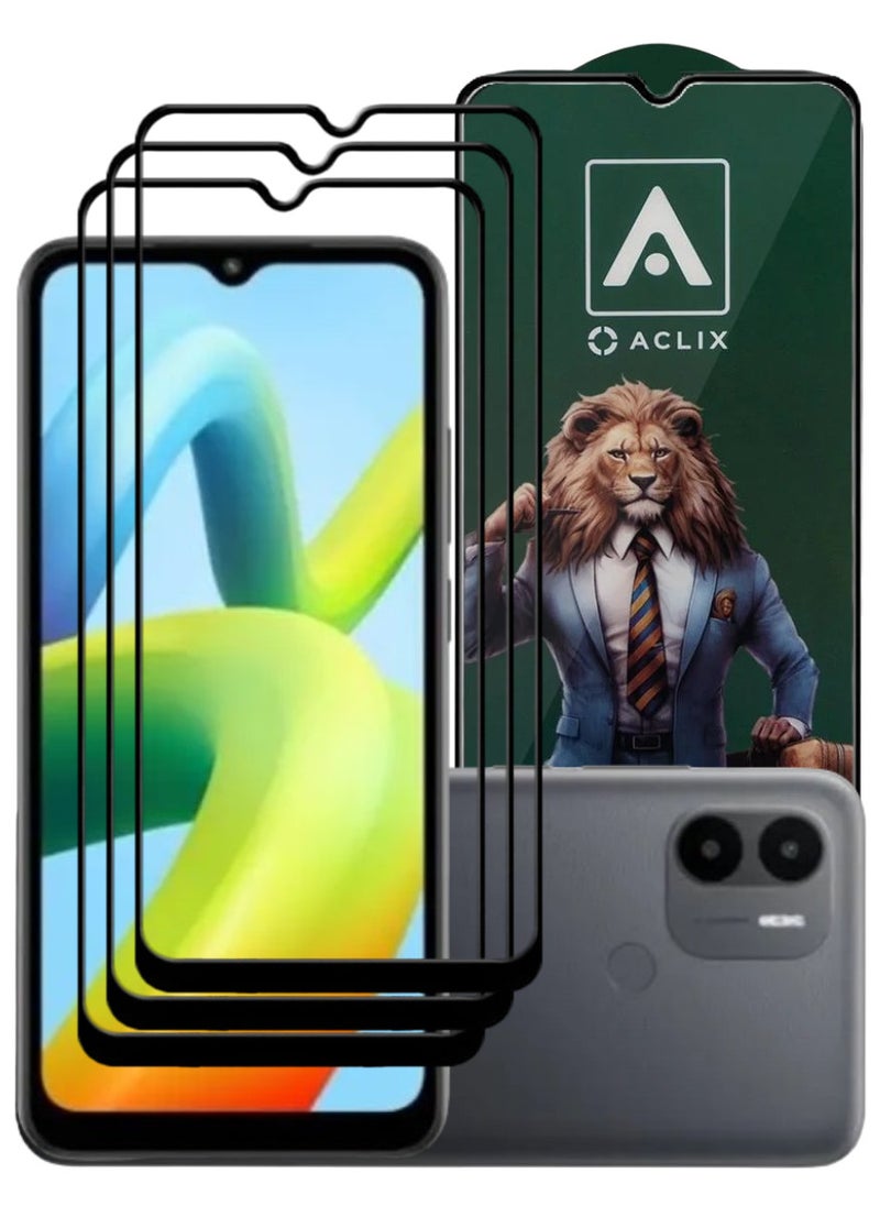 ACLIX 3 Pieces Antistatic ESD Dustproof Premium Quality High Definition Tempered Glass Screen Protector Designed For Xiaomi Redmi A1+ - Image 1