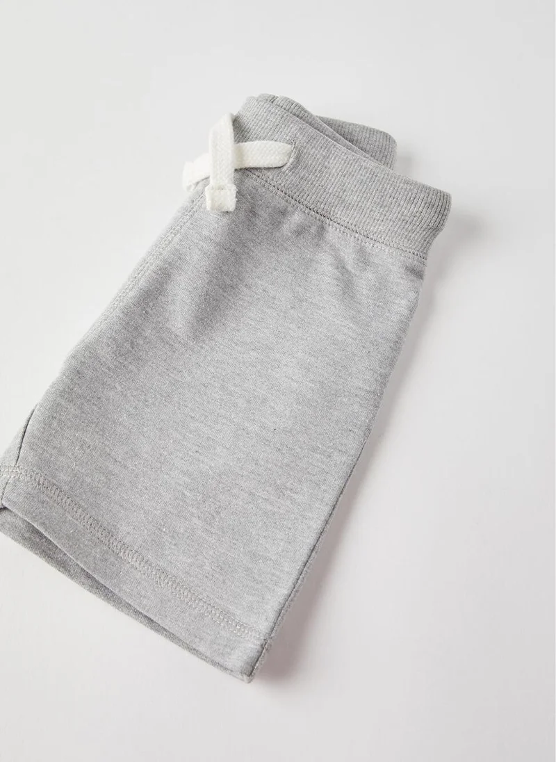 زيبي Sports Shorts for Baby Boys, Grey