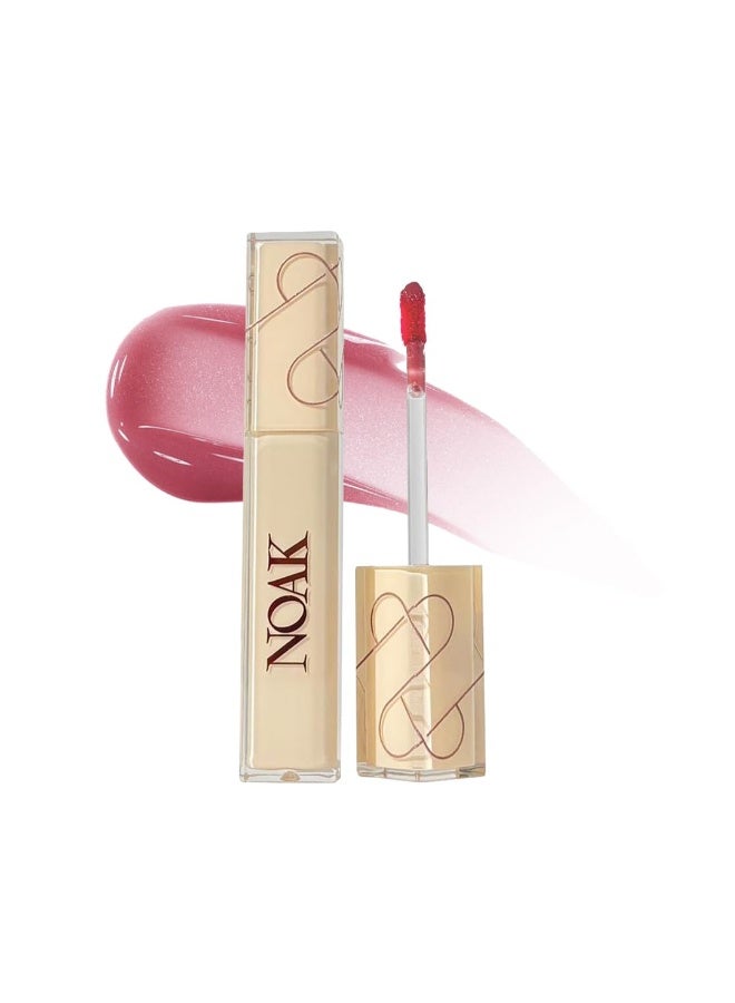 Noak Glass Shine Lip Gloss for Women | Hydrating & Non-Sticky Formula | High-Shine Glass Finish | Long-Lasting Comfort & Nourishment | 2ml (Bare Crush) - Image 1