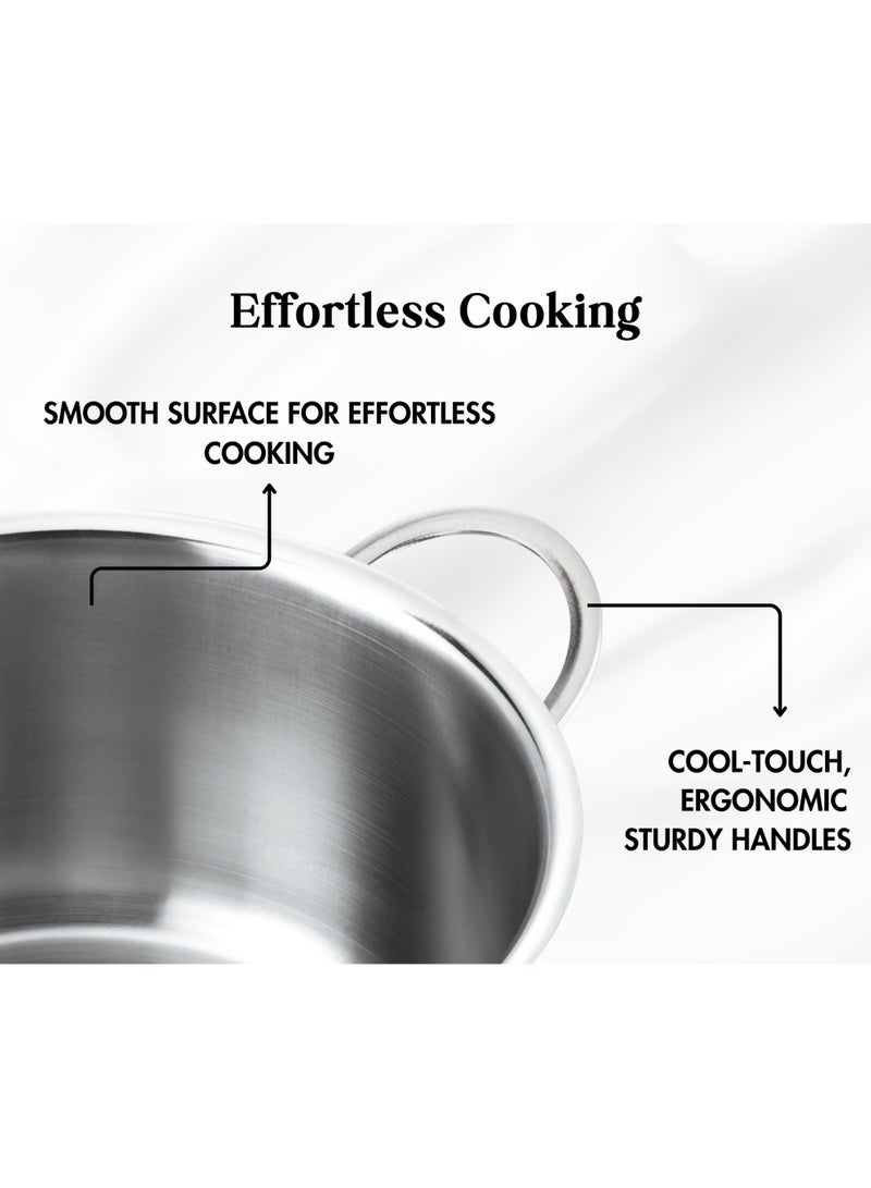 بينتولا بنتولا طقم قدور ستانلس ستيل - 8 قطع - Image 4