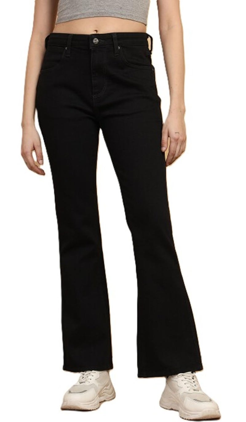 ADBUCKS Bootcut Jeans for Women Bell Bottom Jeans for Women II Wide Leg for Womens (in, Numeric, 34, Black) - Image 4