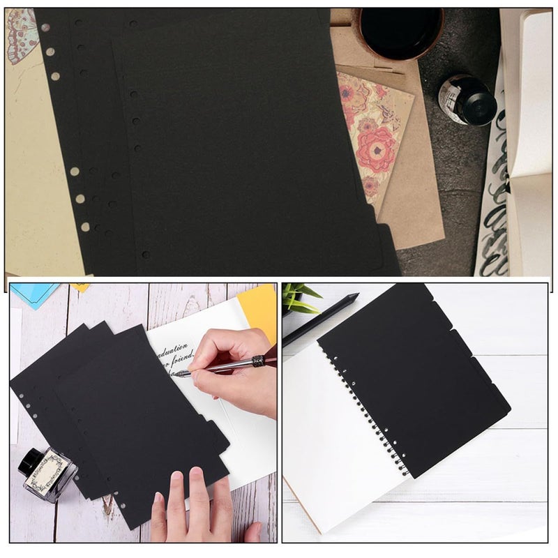 A5 Black Binder Dividers Index Tabs 10pcs For Organizer File Sorting Office School Use - Image 5