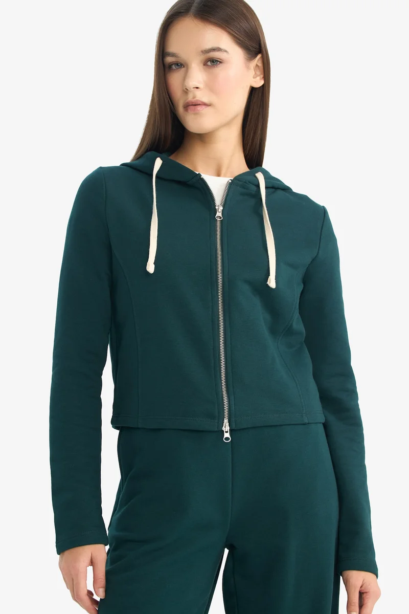 ديفاكتو Oversize Zip-Up Hoodie