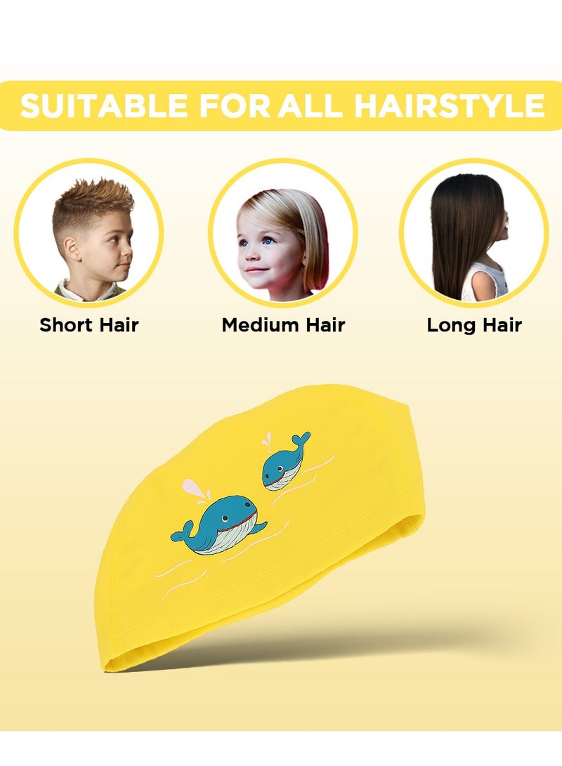 Comfortable PU Swimming Cap – Fully Elastic, Waterproof for All Hair Types – Men Women Children - Image 5