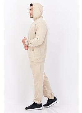 Men 2 Pieces Hooded Sweatshirt And Sweatpants Set, Beige - pzsku/ZEA446A431D754539B677Z/45/_/1738678823/6491cf3a-cbed-412b-9959-cc506ea659a2