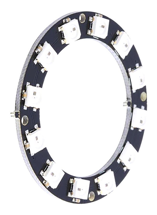 NIBEMINENT 12-Bit RGB LED Round Decoration Bulb Black/White  - Image 1