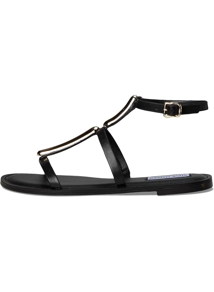 Steve Madden ALMA Metal Accent Flat Sandals