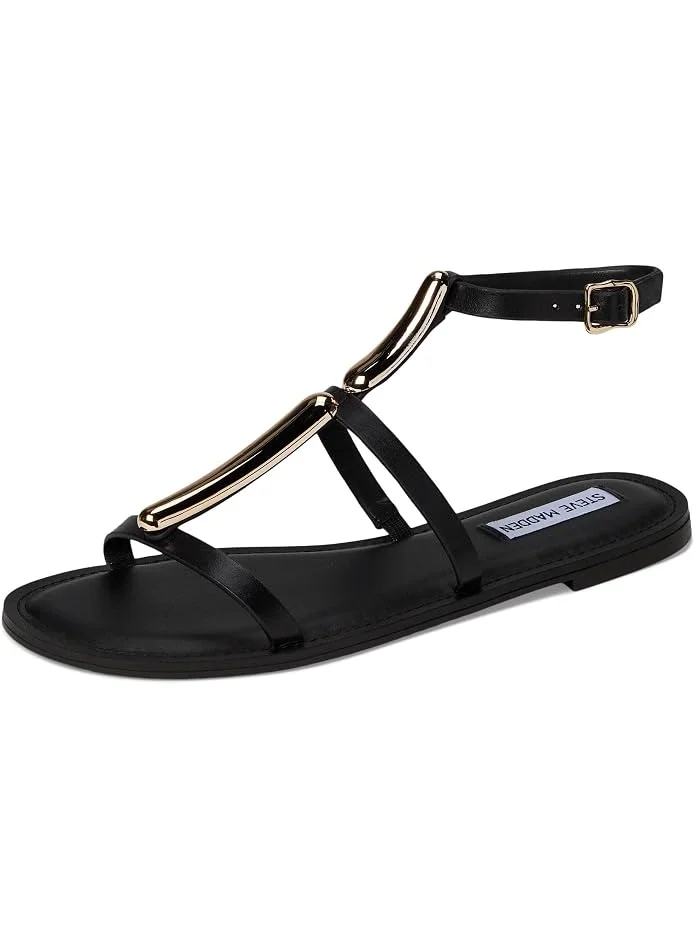Steve Madden ALMA Metal Accent Flat Sandals
