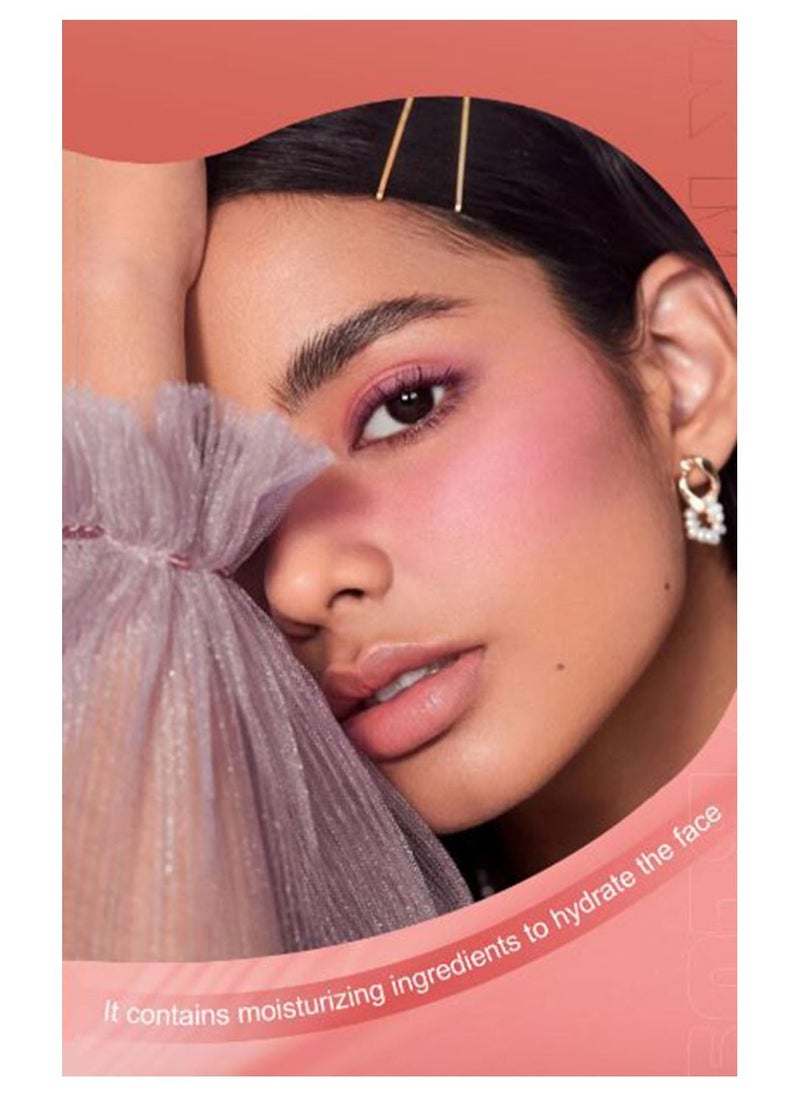 Handaiyan Mousse Liquid Blush For Cheeks Cream Face Blusher Stick with Sponge Palette Bronzer Highlighter Shape Contour Moisturizing And Breathable Matte Finish Long-wearing Waterproof For Women Makeup  - Image 3