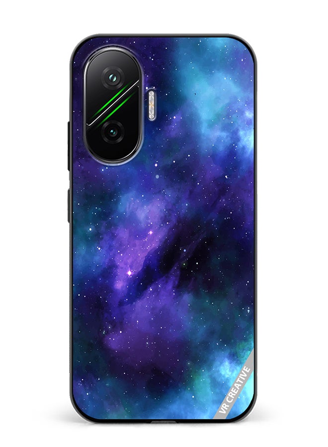 Protective Case Cover For Xiaomi Poco F7 Galaxy Colorful Clouds Design Multicolour