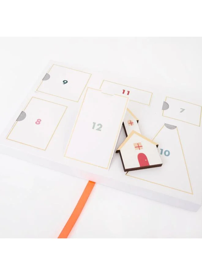 Meri Meri  Festive Village Wooden Advent Calender  | Best Price UAE