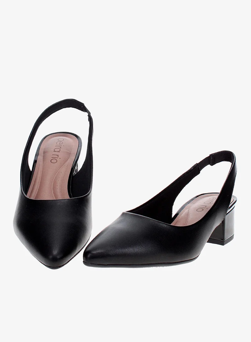 Beira Rio Black Low Heel Sandals for Women – Stylish & Comfortable Everyday Footwear for Women | Best Price UAE