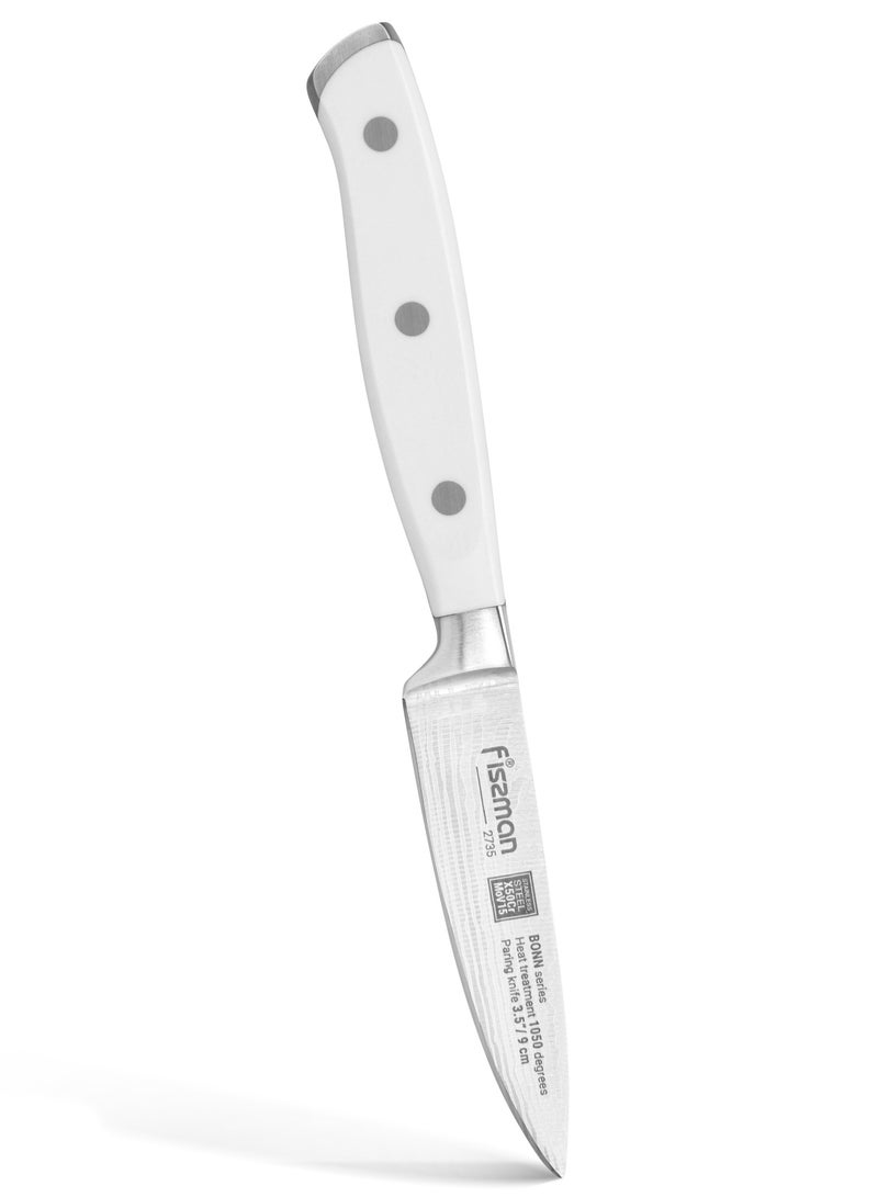 Fissman 3.5'' Paring Knife Bonn Series, with Sharp Blade and Sturdy Non Slip Handle, Minimalist Design, Stainless Steel, Suitable for Home Restaurant  - Image 1