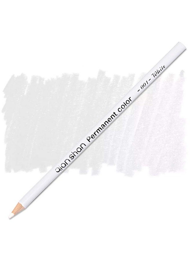 Qianshan 5Pcs Black White Color Pencils - Permanent Color Drawing Pencil Oil-Based Wooden Colored Pencils For Artist And Beginner Art Projects, 2 Colors Of 3 White, 2 Black  - Image 5