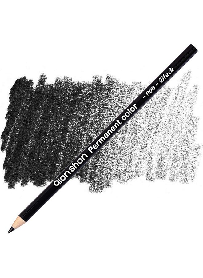 Qianshan 5Pcs Black White Color Pencils - Permanent Color Drawing Pencil Oil-Based Wooden Colored Pencils For Artist And Beginner Art Projects, 2 Colors Of 3 White, 2 Black  - Image 4