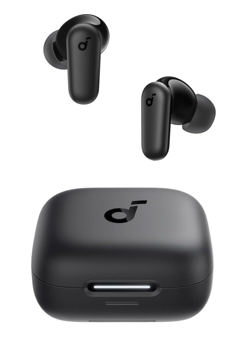 R50i True Wireless Earbuds 10mm Drivers with Big Bass, Bluetooth 5.3, 30H Playtime, IPX5-Water Resistant, AI Clear Calls with 2 Mics, 22 Preset EQs via App Black - Image 1