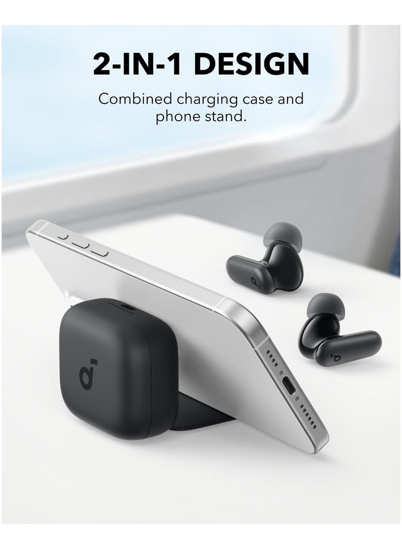 R50i True Wireless Earbuds 10mm Drivers with Big Bass, Bluetooth 5.3, 30H Playtime, IPX5-Water Resistant, AI Clear Calls with 2 Mics, 22 Preset EQs via App Black - Image 2
