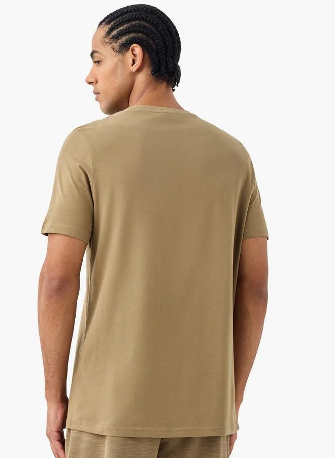 Kappa  Kappa Logo Print T-shirt with Short Sleeves for Men | Best Price UAE