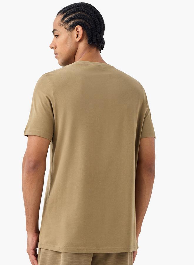 Kappa Logo Print T-shirt with Short Sleeves - Image 3