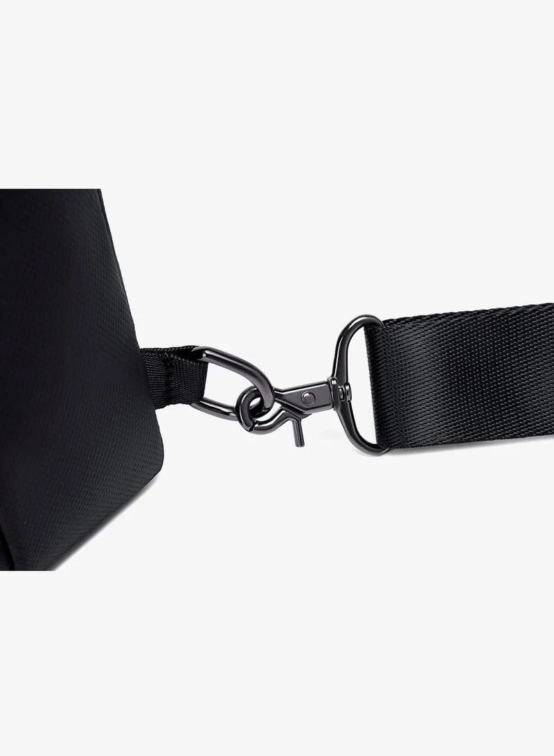 Arctic Hunter  Sling Bag for Men and Women, Water Resistant Durable Small Shoulder Daypack with Built in Earphone Jack and Shock Proof Compartments, XB13001, Black  | Best Price UAE