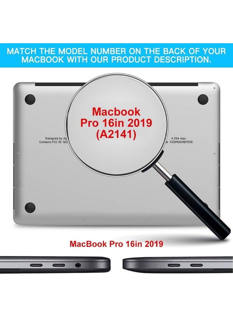 مافانز غطاء واقي من البلاستيك الصلب لجهاز MacBook Pro مقاس 16 بوصة طراز A2141 (MVVJ2xx/A، MVVK2xx/A، MVVL2xx/A، MVVM2xx/A) مع شريط اللمس وبصمة الإصبع، إصدار 2019، أزرق سماوي - Image 2