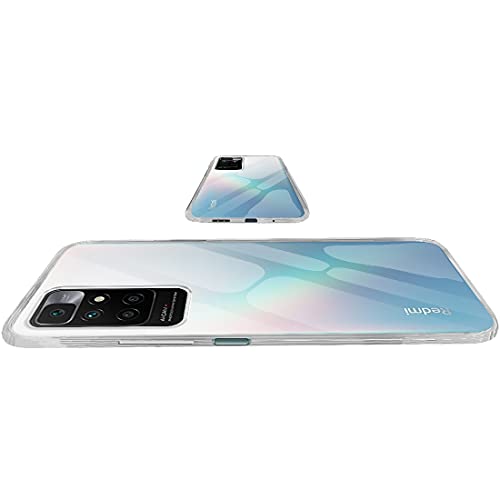 Casotec Crystal Clear Back Case for Mi Redmi 10 Prime | Raised Bumps for Camera & Screen Protection | Clear Soft Silicone Back Case Cover for Mi Redmi 10 Prime (TPU | Transparent) - Image 5