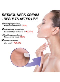EELHOE Retinol Neck Cream, Fade Neck Lines, Firming And Moisturizing Brighten Skin Neck Massage, Reshape Swan Neck 40G  - Image 4