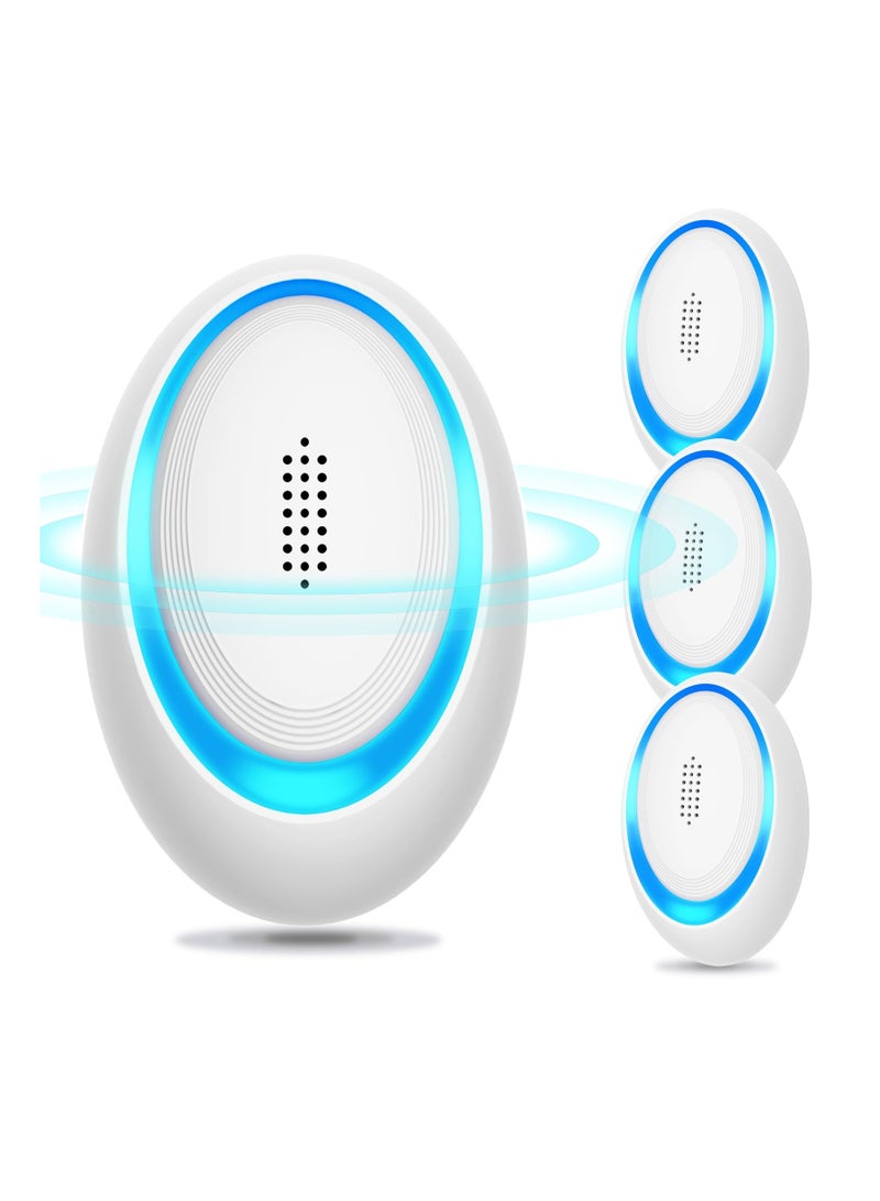 SYOSI Ultrasonic Mosquito Repellent, Electronic Pest Repeller Plug in for Mosquito,Mice,Roach,Spider,Insects, Indoor Pest Control for Living Room, Garage, Office, Hotel (4 Pack) - Image 1