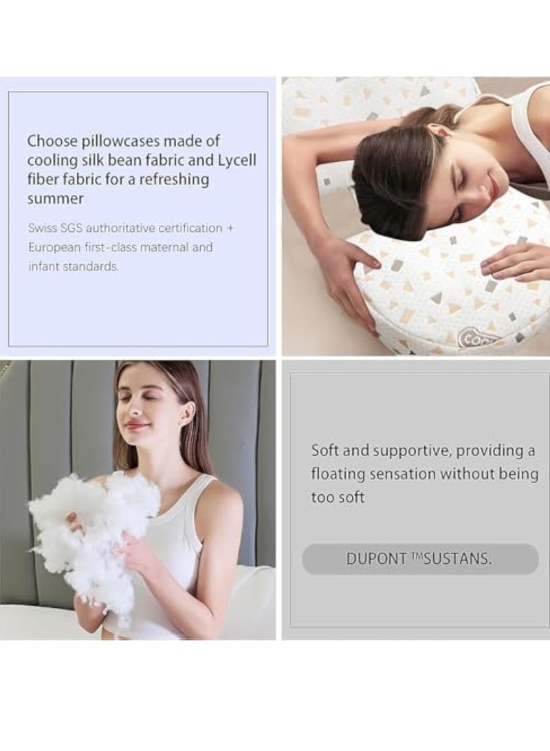 POWER Pillows for Sleeping, Feeding Baby Side Sleeping Pillow, Support for Back, Legs, Belly, Hips of Pregnant Women, Detachable and Adjustable with Pillow Cover  - Image 3