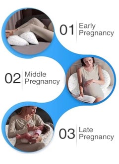 POWER Pillows for Sleeping, Feeding Baby Side Sleeping Pillow, Support for Back, Legs, Belly, Hips of Pregnant Women, Detachable and Adjustable with Pillow Cover  - Image 4