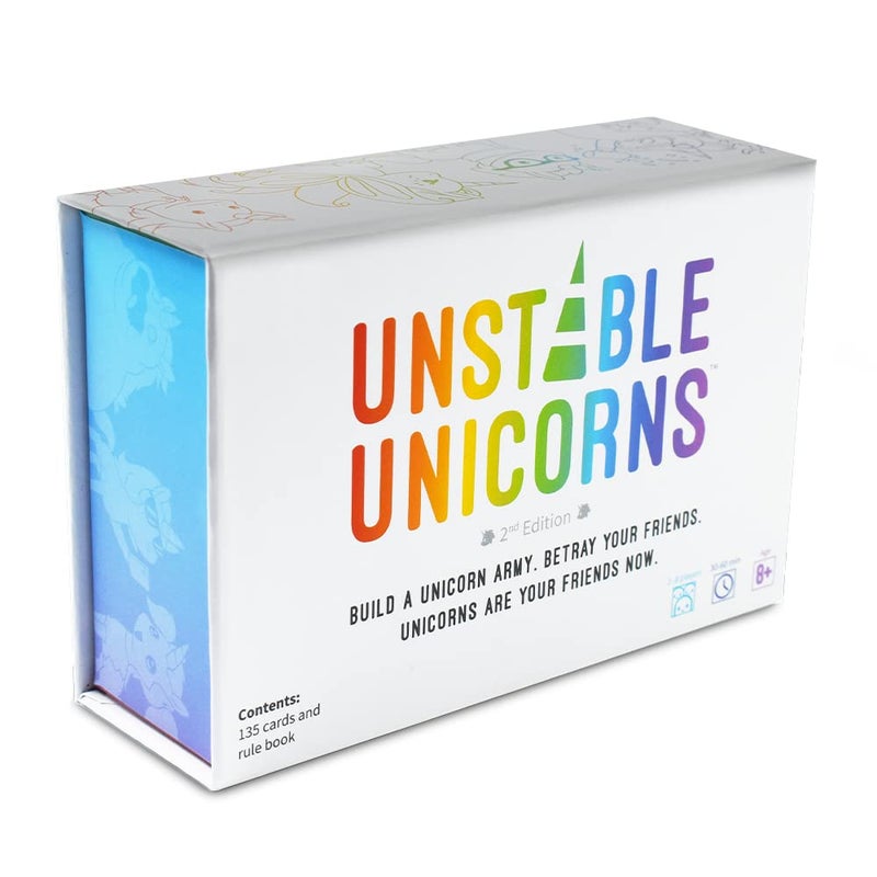 Unstable Games - Unstable Unicorns Base Game - Competitive Award-Winning Card Game For Kids, Teens, Adults - 2-8 Players, Easy, Quick - Image 1