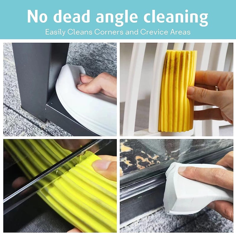 Fayby HighDensity PVA Sponge Car Wash Damp Cleaning Block MultiFunctional Household Car Cleaning Duster for Water Absorption and Stain Removal for Blinds Glass Windows 2 Psc_Multicolor - Image 3