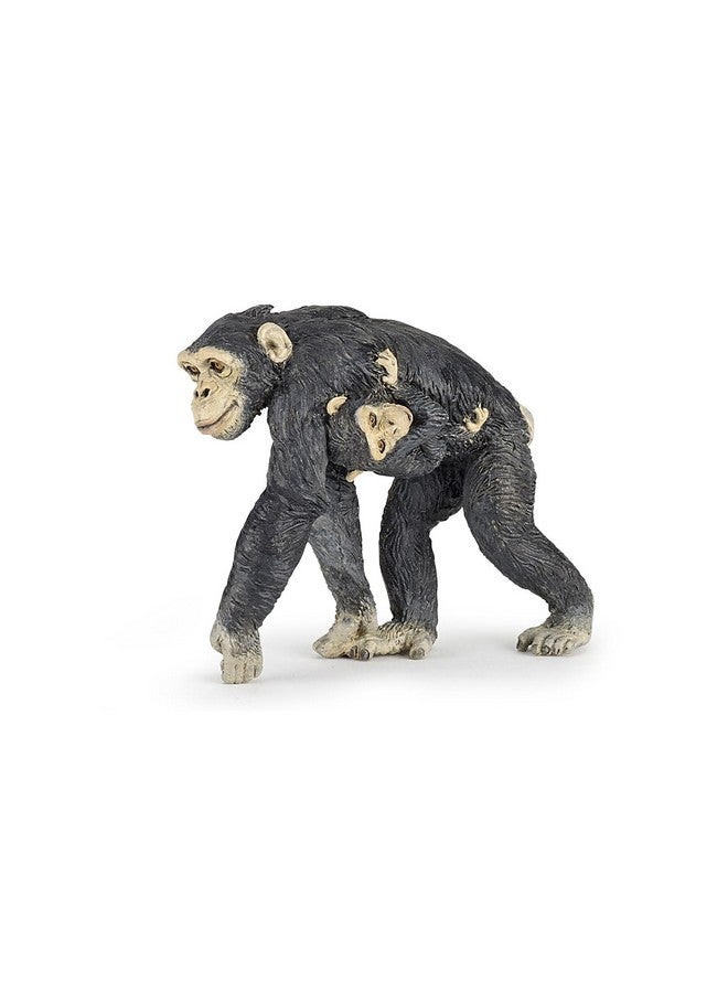Papo -Hand-Painted - Figurine -Wild Animal Kingdom - Chimpanzee and Baby -50194 -Collectible - for Children - Suitable for Boys and Girls- from 3 Years Old - Image 1