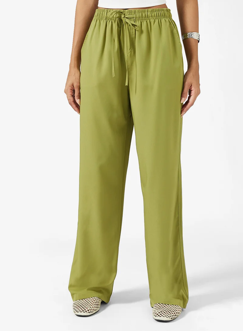 Ginger Pullon Linen Blend Pants
