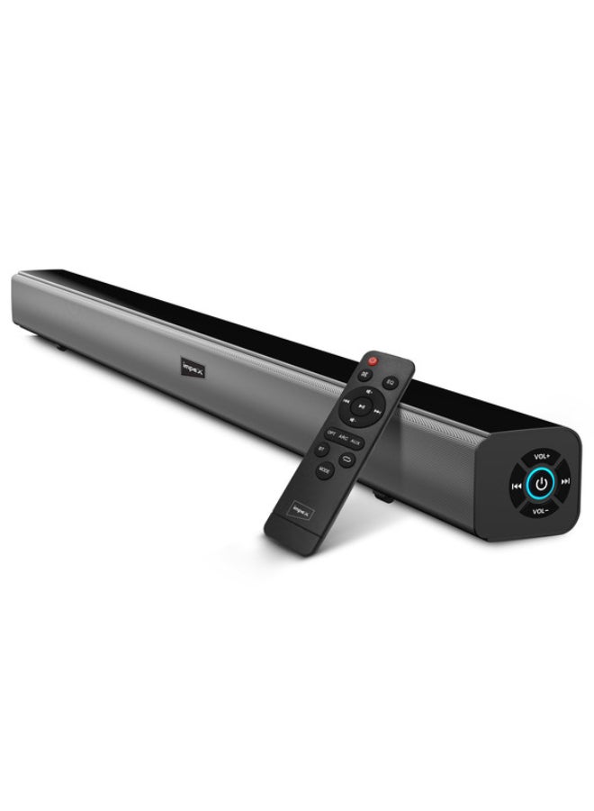 Impex 2.0 Channel Sound Bar with 3000W PMPO Power, Bluetooth Version 5.0, LED Display, Remote Control, USB/AUX/HDMI/Optical Inputs SB 1401 Black - Image 2
