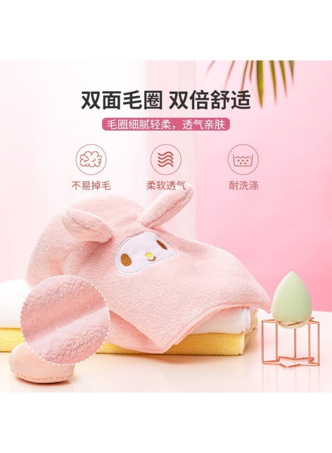 ميني سو Miniso Cinnamoroll منشفة من الفيسكورال مرنة وناعمة وماصة، مقاومة للتساقط، للاستخدام المنزلي، لغسيل الوجه والاستحمام، 80x30 سم - Image 5