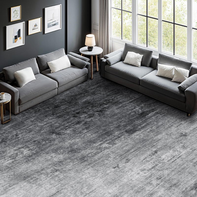 LIANLAM Washable Rug 8x10 Area Rugs for Living Room - Stain Resistant Non-Slip Backing Boho Rug for Bedroom,Durable & Ultra-Thin Vintage Large Area Rug(8x10,Gray) - Image 4