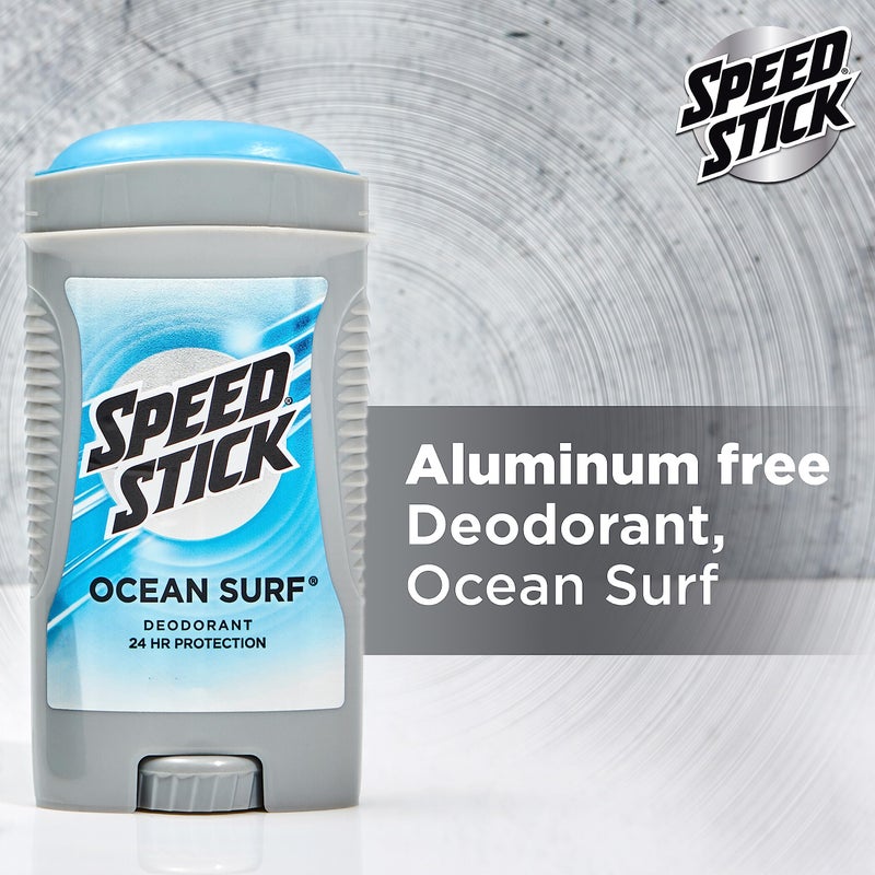 Speed Stick Men's Deodorant, Ocean Surf, 3 Ounce, 4 Pack, Packaging may Vary - Image 2