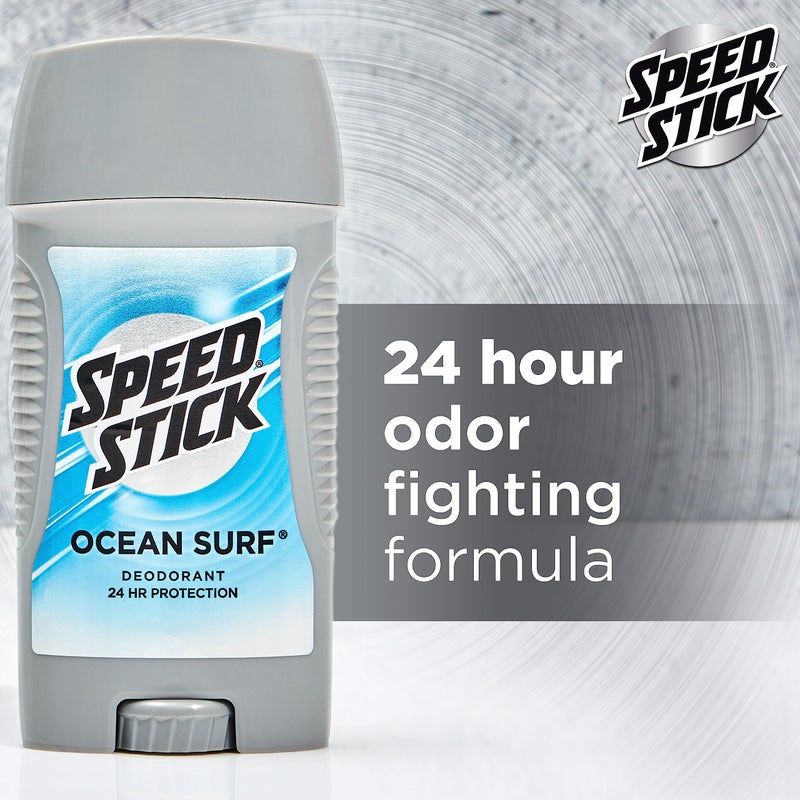 Speed Stick Men's Deodorant, Ocean Surf, 3 Ounce, 4 Pack, Packaging may Vary - Image 3