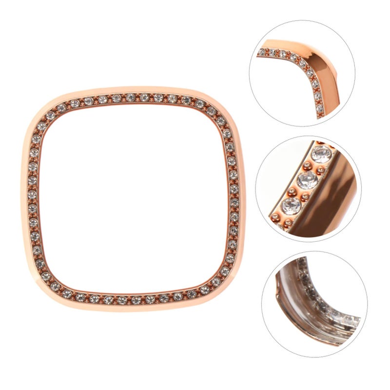 Rose Gold Full Protective Bumper Case For Screen With Easy Install Scratch Resistant - Image 4