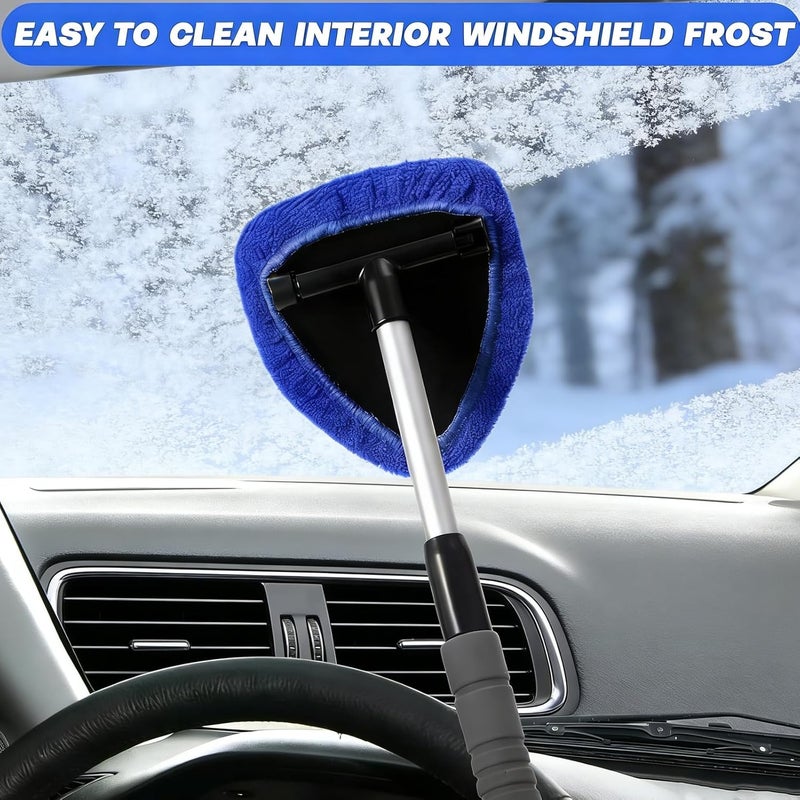 Aimisite Car Windscreen Cleaner Kit with Extendable Handle, 4 Microfiber Pads, Spray Bottle & Towel - Image 2