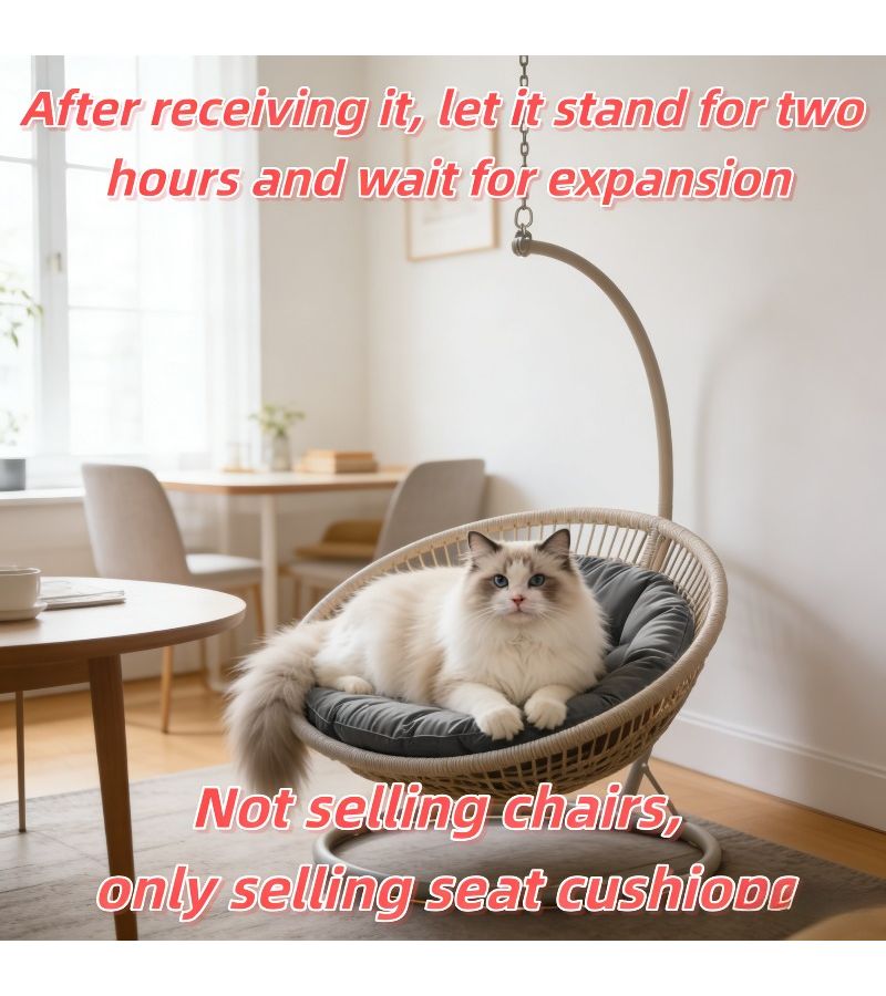 Luxurious Dark Gray Round Cat Bed Cushion Fluffy Soft Suitable For All Seasons - Image 4