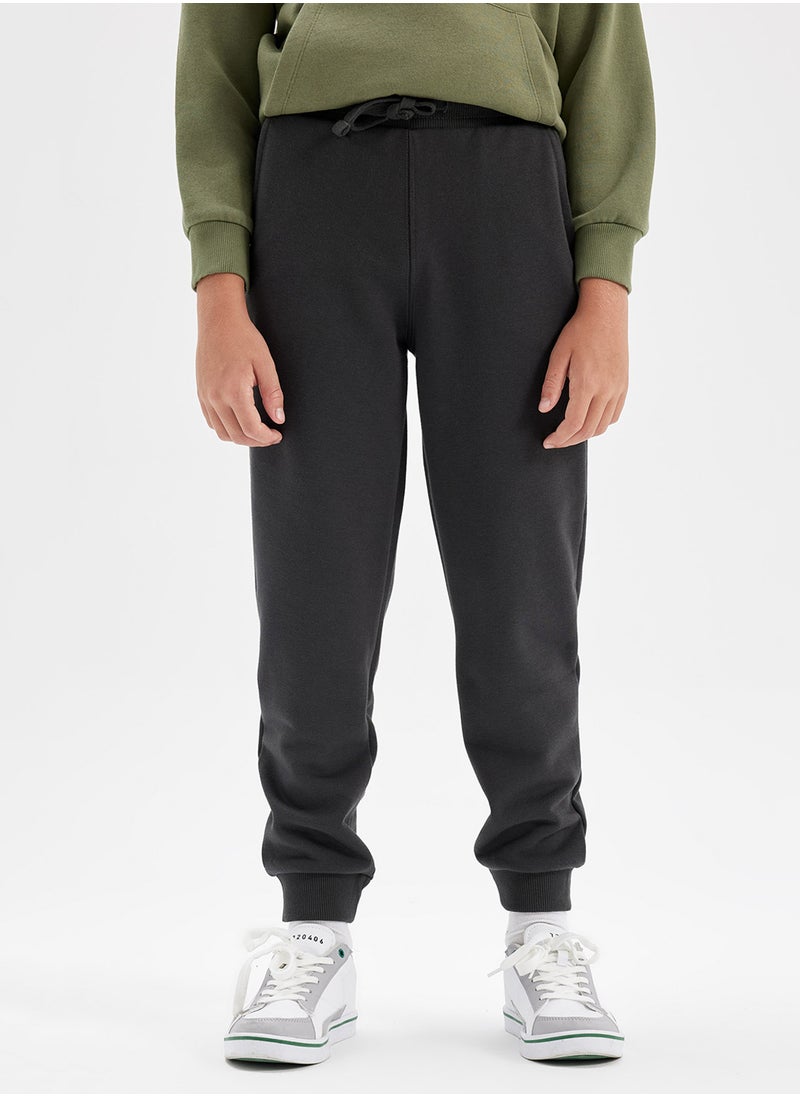 DeFacto Anthracite Jogger Pants With Elastic Cuffs And Pockets  - Image 1