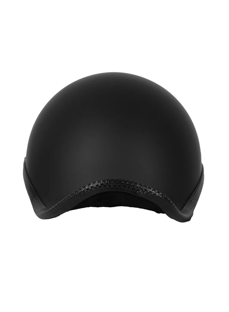 Generic Half Face Shell Scooter Helmet for Adults Men & Women Matte Black - 078582 - Image 5