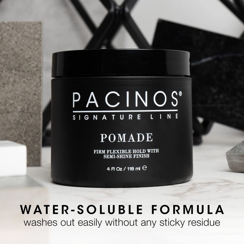 Pacinos Pomade - Flexible Hold, Frizz Control - High Shine Pomade for All Hair Types - 4oz - Image 5