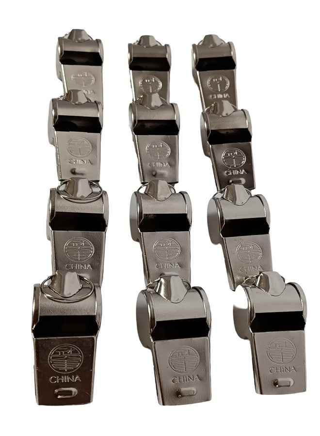 Tima Whistle, 12 Pack Stainless Steel Sports Whistles Loud Crisp Sound Whistles Great for Coaches, Referees, and Officials - Image 2