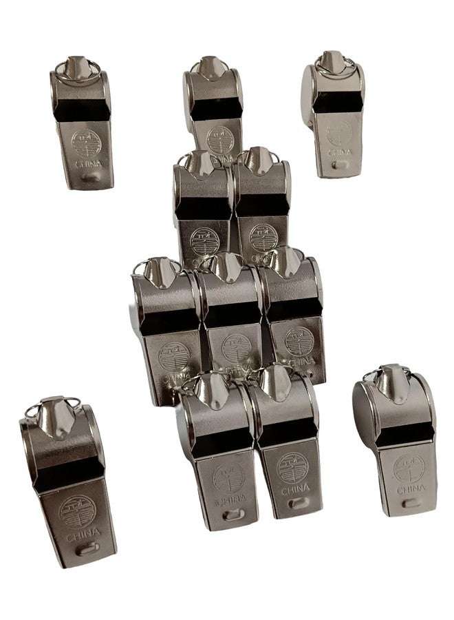 Tima Whistle, 12 Pack Stainless Steel Sports Whistles Loud Crisp Sound Whistles Great for Coaches, Referees, and Officials - Image 1