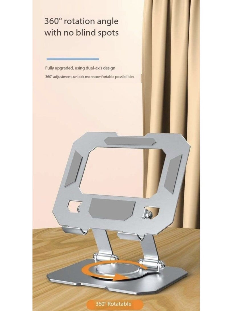 Rotation Adjustable 360 Laptop Stand – Carbon Steel Desktop Computer Stand for Laptop & Tablet - Image 3