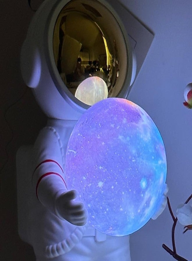YIANCTRD Moon Lamp for Kids, Astronaut Light with 6 Color,Space Buddy Bluetooth Speaker,Perfect for Bedroom Decor,Nursery and Space-Themed Parties,Ideal Birthday Gift (Galaxy Light) - Image 2