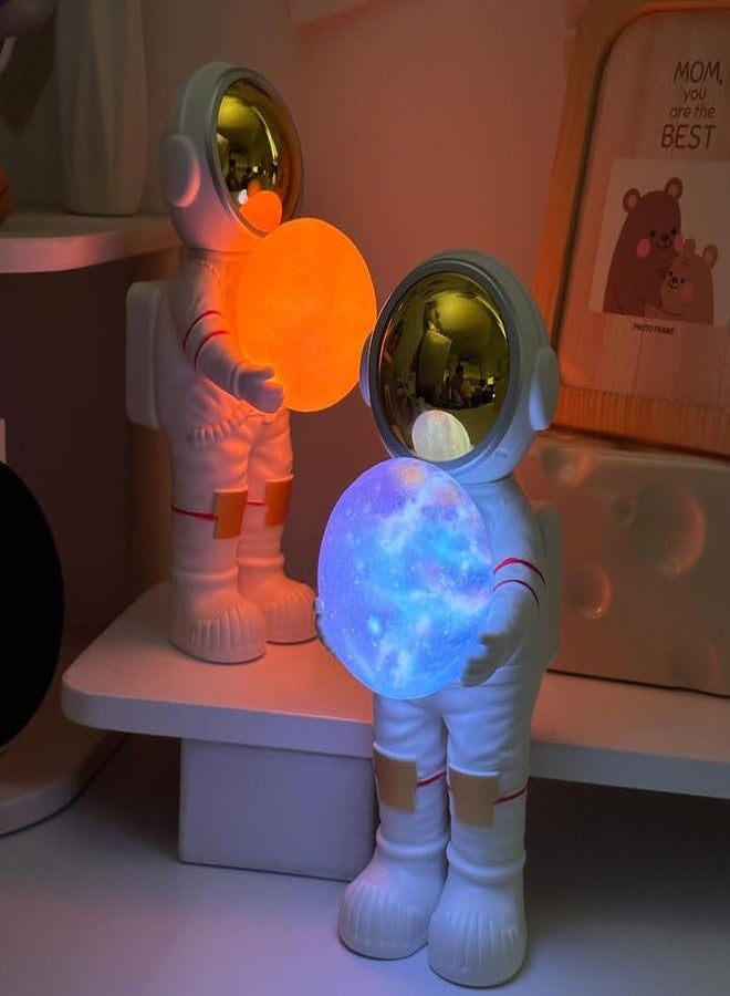 YIANCTRD Moon Lamp for Kids, Astronaut Light with 6 Color,Space Buddy Bluetooth Speaker,Perfect for Bedroom Decor,Nursery and Space-Themed Parties,Ideal Birthday Gift (Galaxy Light) - Image 3